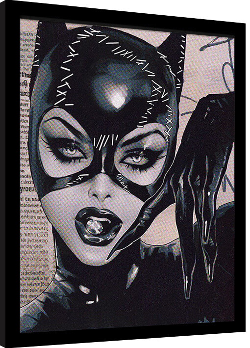 Poster incorniciato DC Comics - Cat Woman Pearls