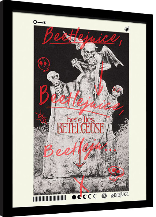 Poster incorniciato Beetlejuice - Here Lies Betelguese