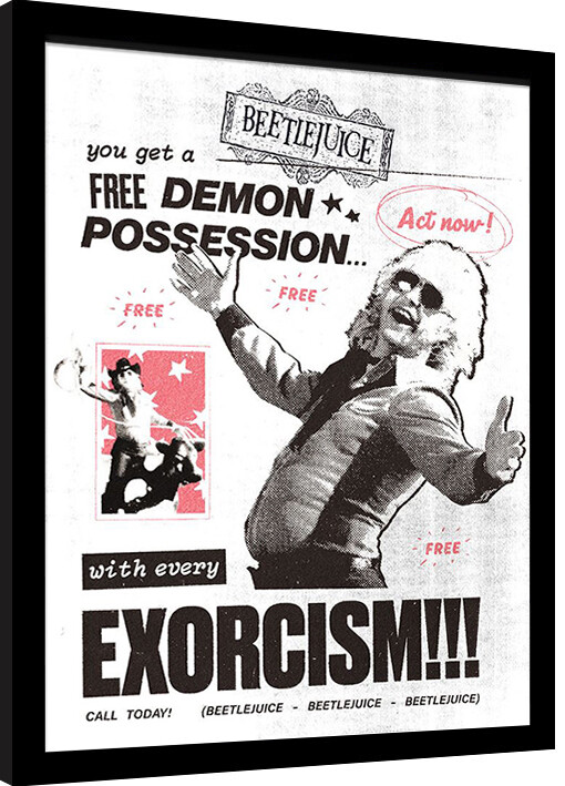 Ingelijste poster Beetlejuice - Exorcism