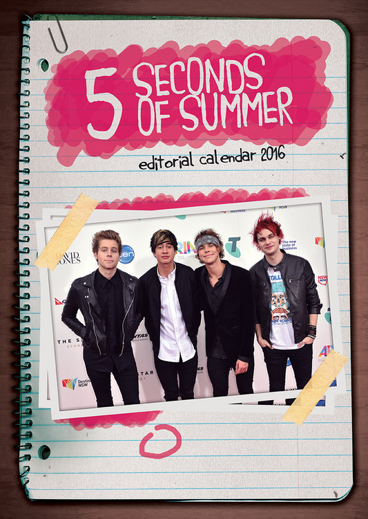 Calendario 2027 5 Seconds of Summer