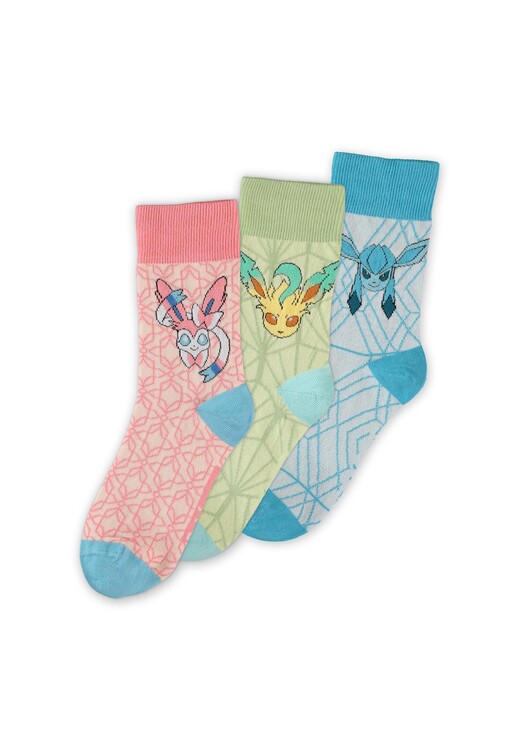 Socken Pokemon - Leafeo & Glaceon & Sylveon