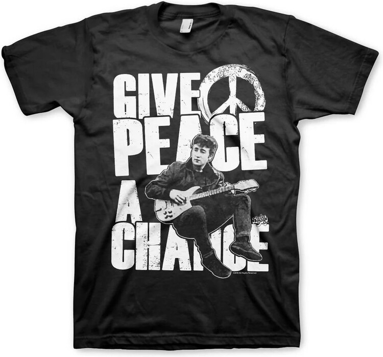 T-shirt John Lennon - Give Peace A Chance