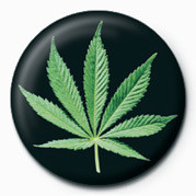 Button Cannabis Leaf