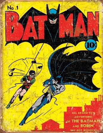 Metallschild Batman No1 - Cover