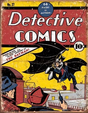 Metallschild Detective Comics No27