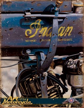 Metallschild Indian 1914 - Jacobs