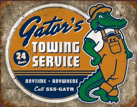 Metallschild Torque - Gator's Towing