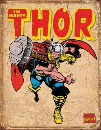 Metallschild Thor - Retro