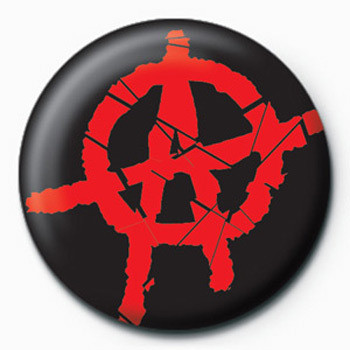 Button PUNK - ANARCHY (RED)
