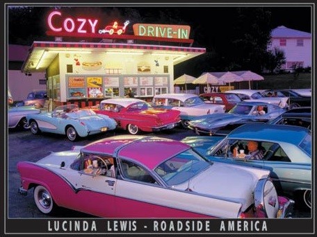 Metallschild Lewis - Cozy Drive In