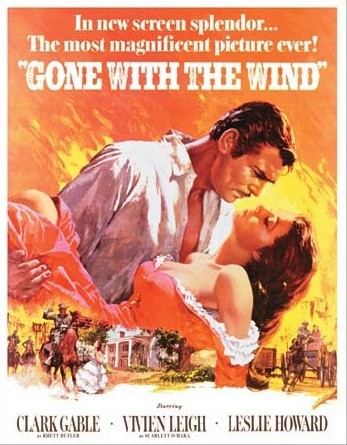 Metallschild Gone with the Wind