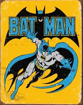 Metallschild Batman - Retro