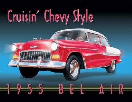 Metallschild Cruisin' Chevy Style