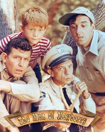 Levně Plechová cedule Griffith - Men of Mayberry, 31.5 × 40 cm