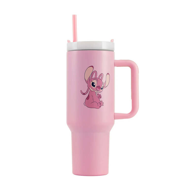 Levně Cestovní hrnek Stitch - Angel, 1,2 l