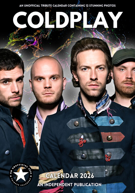 Levně Kalendář 2027 Coldplay - Chris Martin, A3