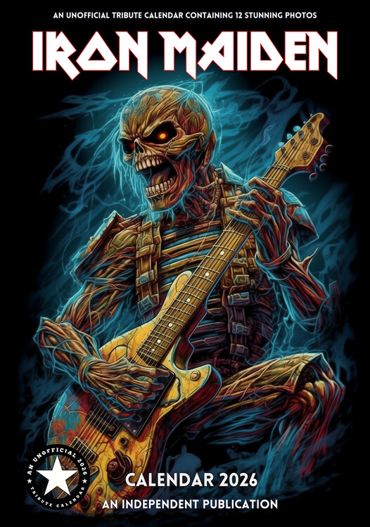 Naptár 2027 Iron Maiden