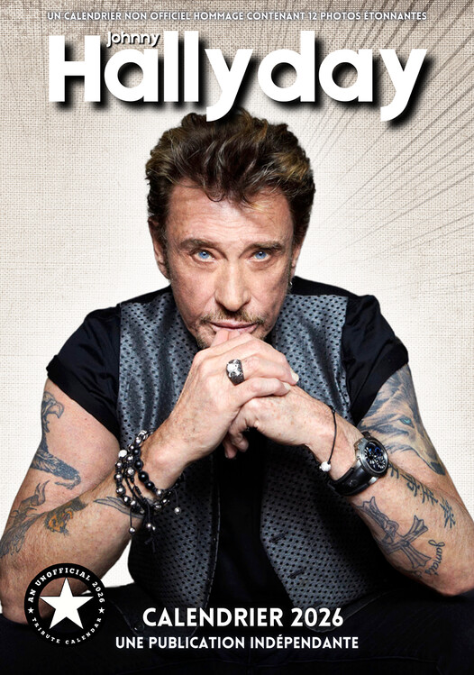 Levně Kalendář 2027 Johnny Hallyday, A3