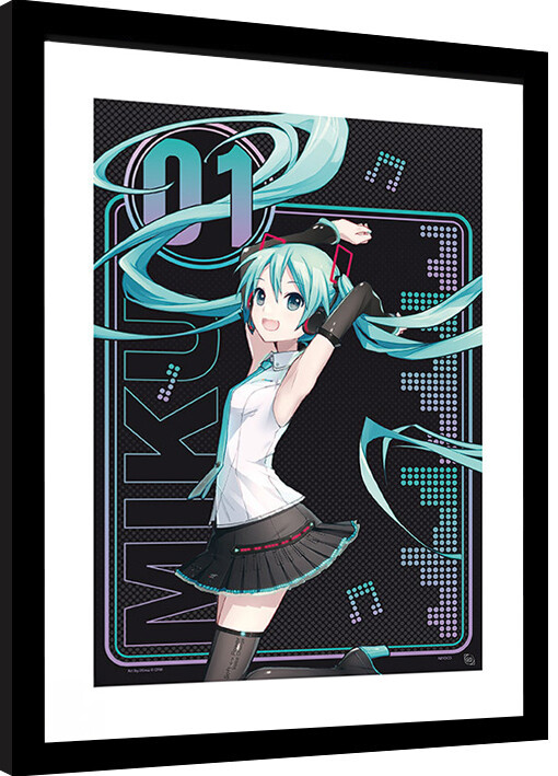 Rámovaný plakát Hatsune Miku - 01