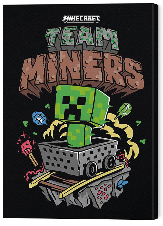 Obraz na plátně Minecraft - Team Miners