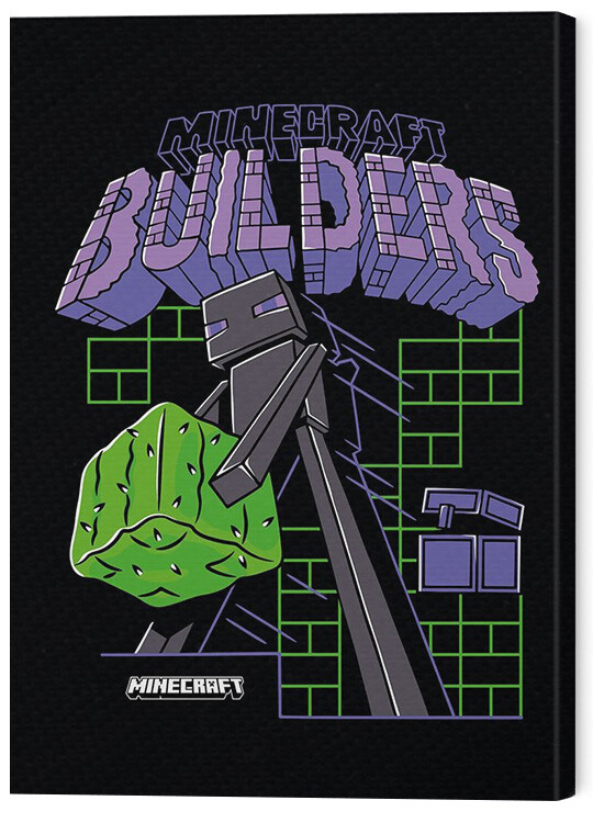 Schilderij op canvas Minecraft - Team Builders
