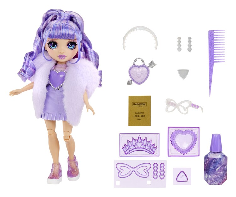 Levně Rainbow High - Creative Crystals Fashion Doll - Violet