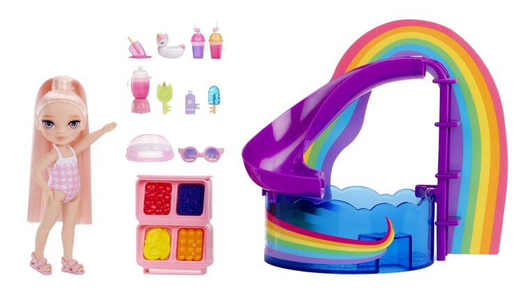 Levně Rainbow High - Little Pool Day with Blush Playset