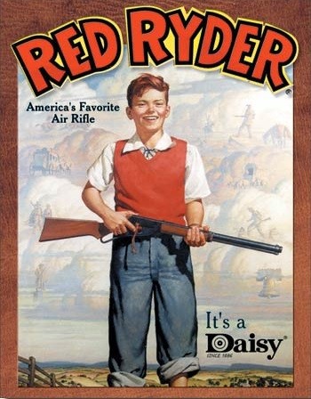 Plechová cedule Daisy red Ryder
