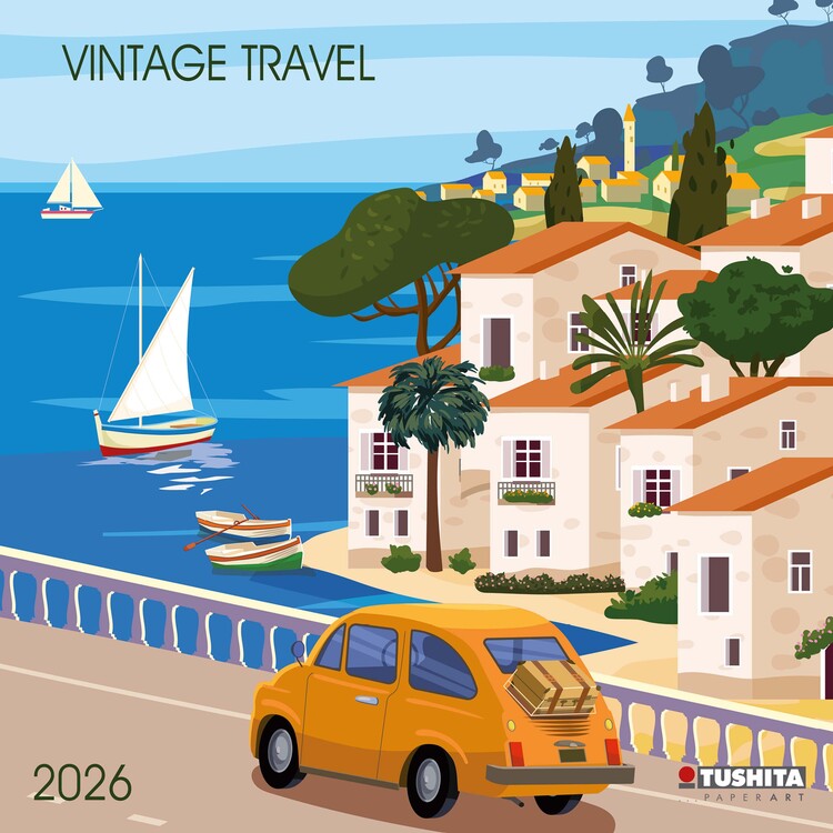 Calendario 2027 Vintage Travel