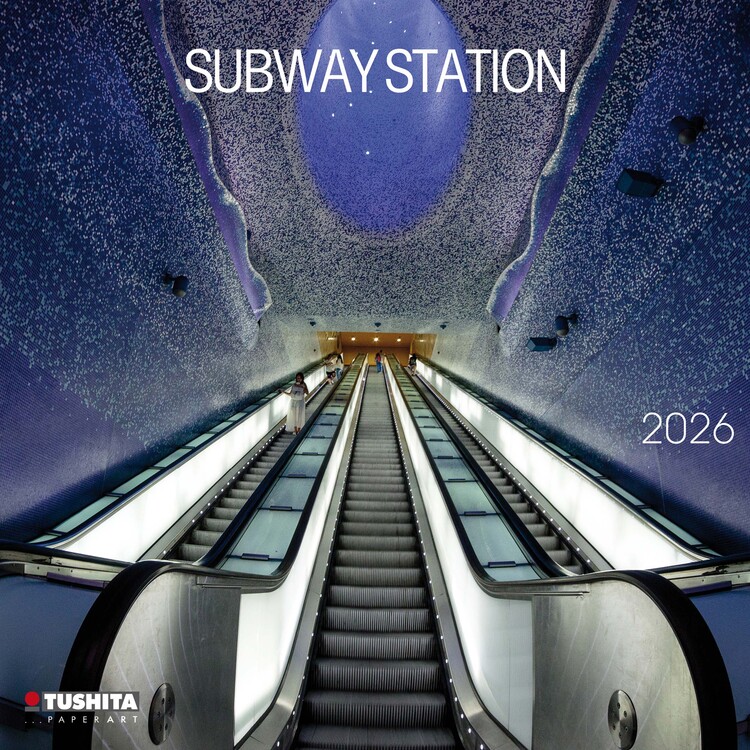 Kalendář 2026 Subway Station, 30 x 30 cm