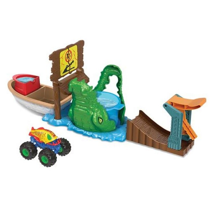 Levně Hot Wheels - Monster Trucks Color Shifters - Furious Crocodile