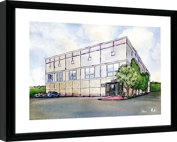 Rámovaný plakát The Office - Pam Watercolor