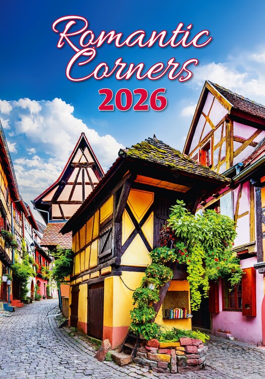 Calendario 2027 Romantic Corners