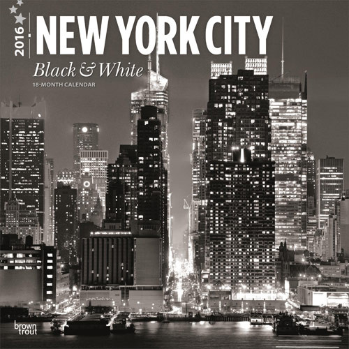 Kalender 2027 New York - Black & White