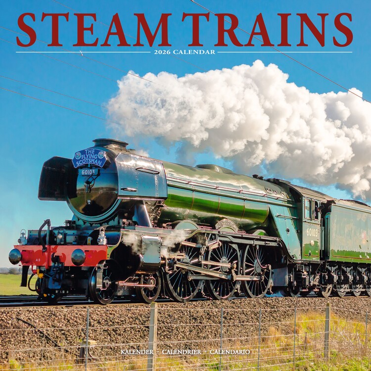 Naptár 2027 Steam Trains