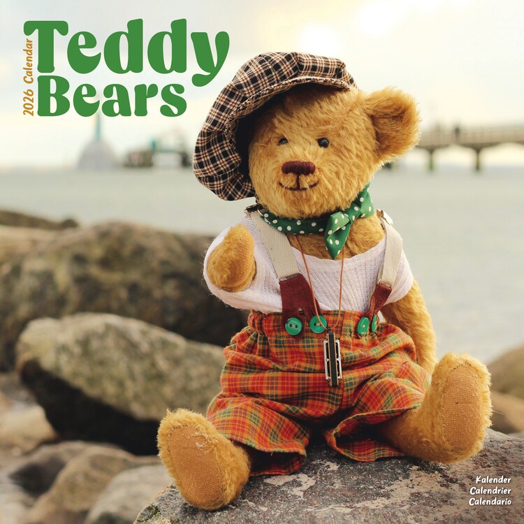 Levně Kalendář 2027 Teddy Bears, 30,5 x 30,5 (30,5 x 61) cm