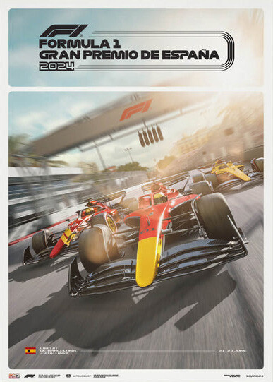 Levně Umělecký tisk Formula 1 Gran Premio De España 2024, Automobilist, 50 × 70 cm