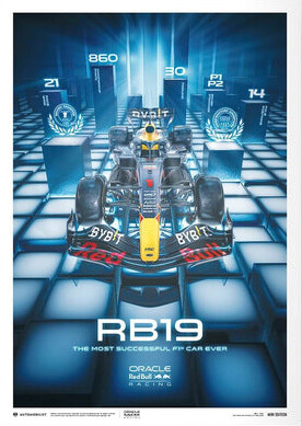 Levně Umělecký tisk Oracle Red Bull Racing - RB19 - the Most Successful F1® Car Ever - 2023, Automobilist, 21 × 30 cm