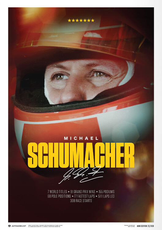 Umelecká tlač Michael Schumacher - Keep Fighting - 2023