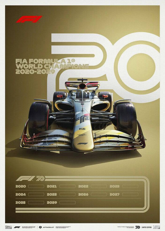 Stampa d'arte Formula 1® Decades - 2020S the Future Lies Ahead