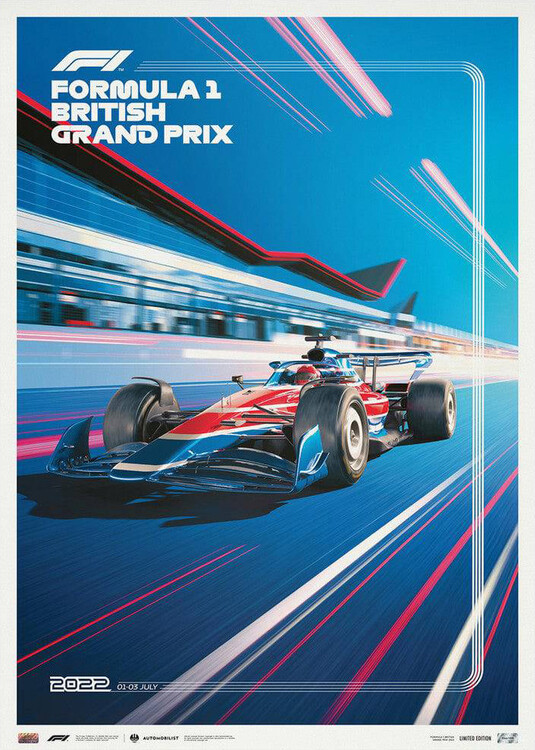 Druk artystyczny Formula 1 - British Grand Prix - 2022 - Limited Edition
