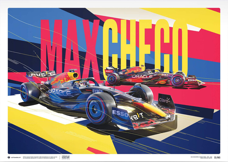 Levně Umělecký tisk Oracle Red Bull Racing - Team - 2022 - Mini Poster, Automobilist, 30 × 21 cm