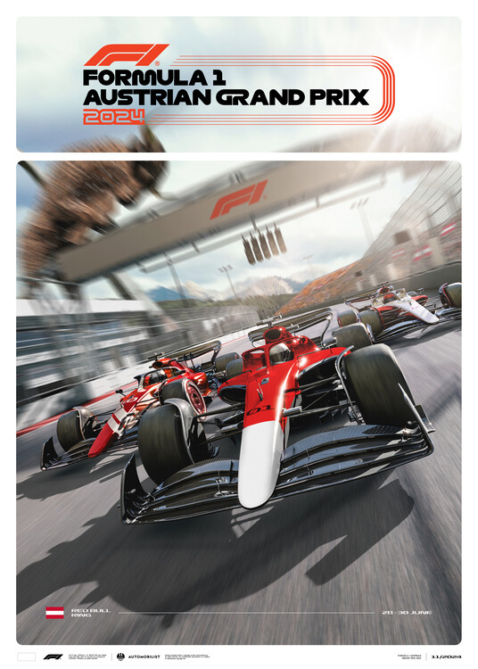 Stampa d'arte Formula 1 Austrian Grand Prix 2024