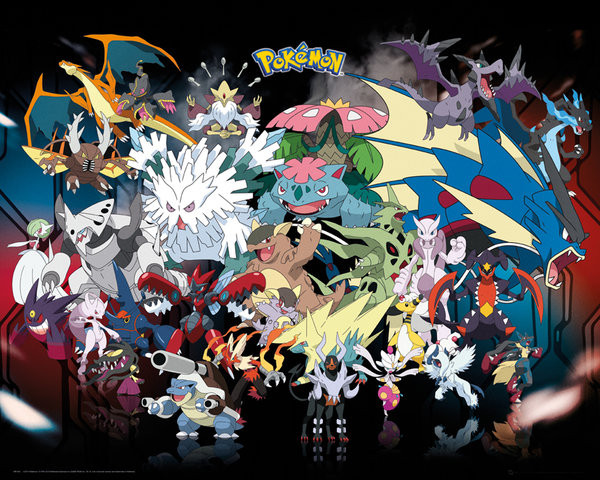 Poster Pokémon - Mega