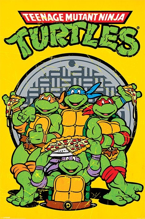 Poster Ninja Turtles - Retro