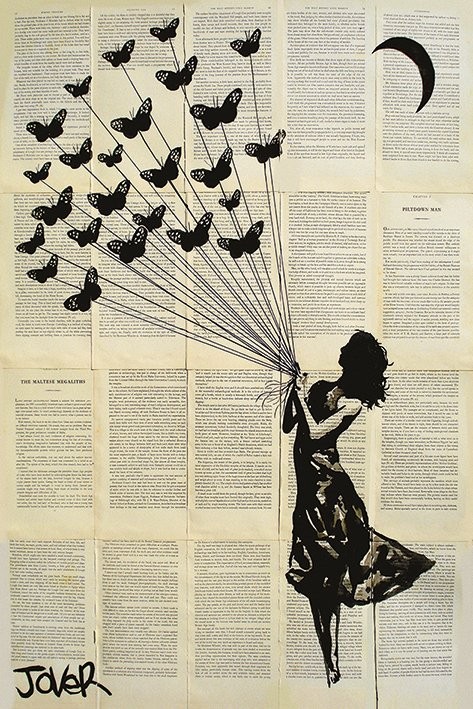 Plakát Loui Jover - Butterflying