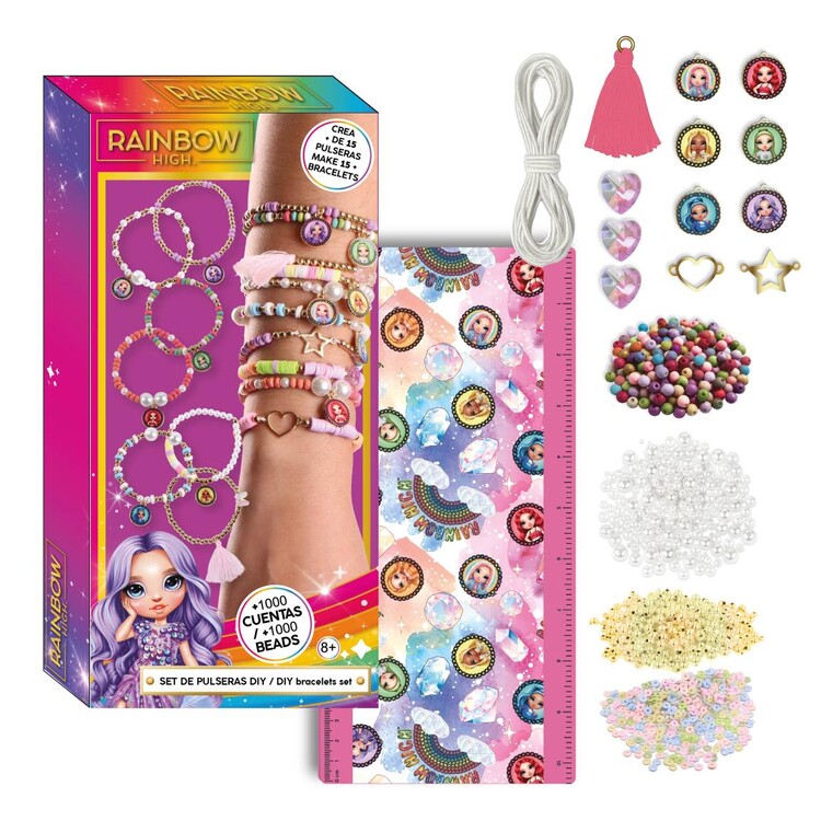 Kit creativo per realizzare braccialetti Rainbow High