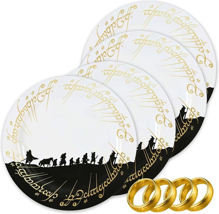 Levně Talíře Talíře The Lord of the Rings, (4x) 21 cm