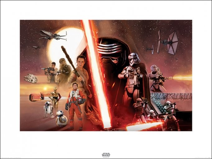 Umělecký tisk Star Wars VII: Síla se probouzí - Galaxy