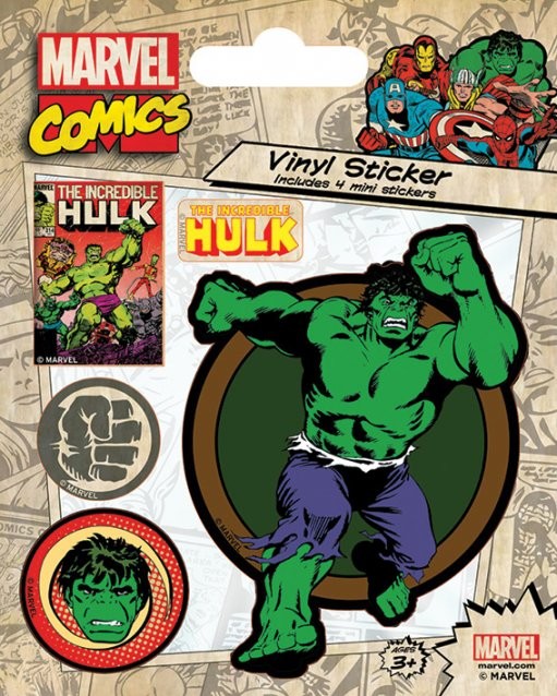 Autocolante Marvel Comics - Hulk Retro